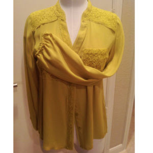 New ALFANI Work Button-Up Shirt Business Blouse